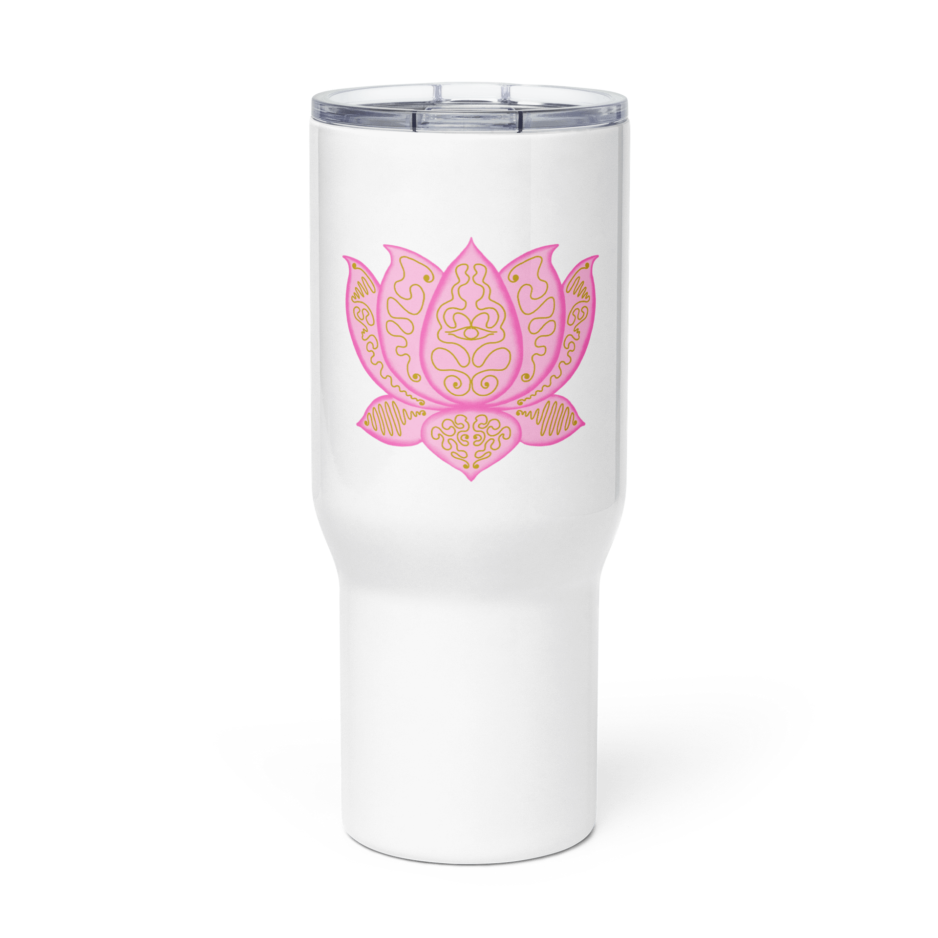 Golden Lotus Travel Mug product image (3)