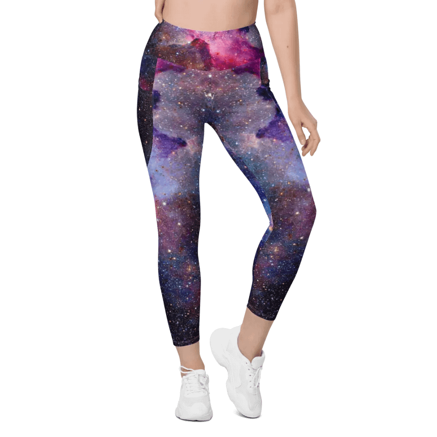 Leggings mit Allover-Print und Taschen, Galaxy1 product image (10)