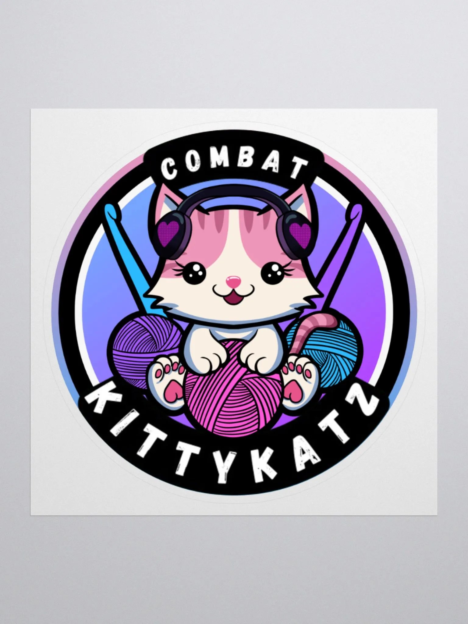 Adorable Combat Katz Vinyl Stickers product image (2)