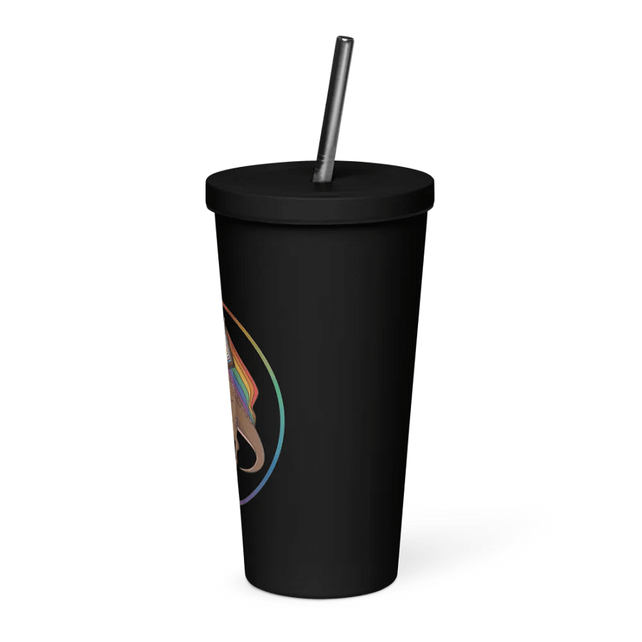 Pride Friend Tumbler w/Straw (Black) product image (3)