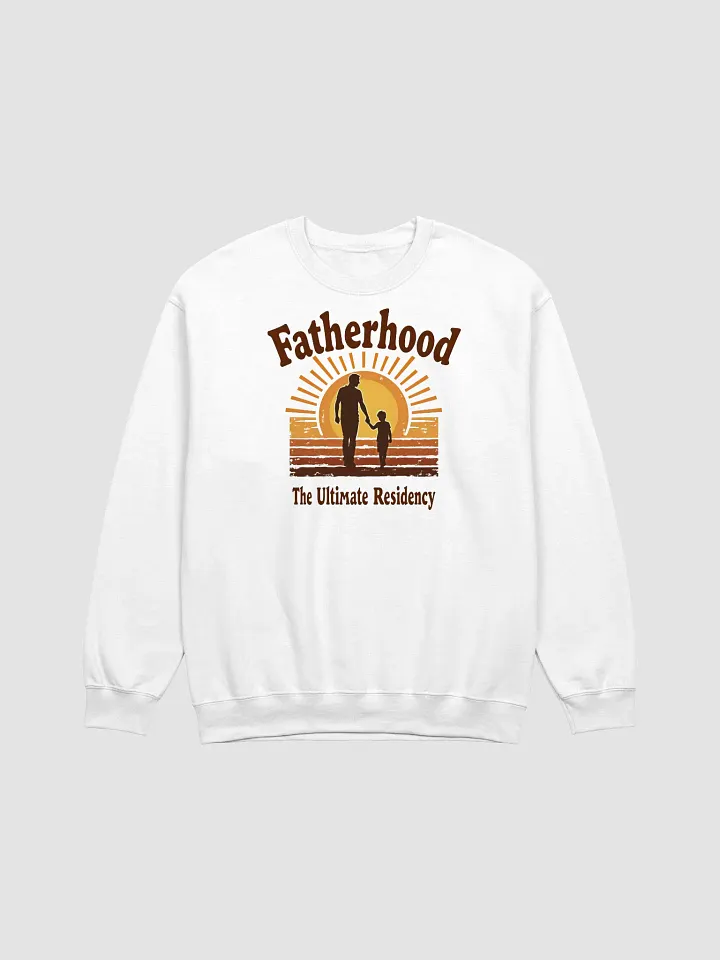 Fatherhood Sunset Silhouette Crewneck Sweatshirt product image (2)