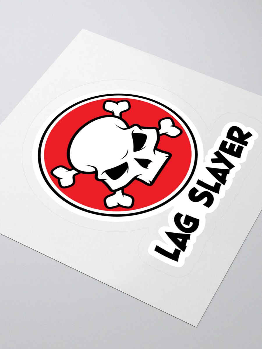 Lag Slayer Gamer Skull Sticker product image (7)