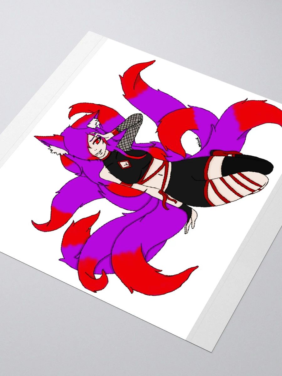 Red tailed sticker product image (9)