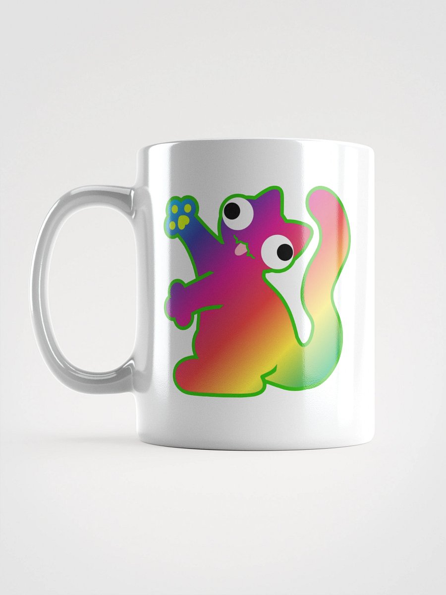 White Mug - Rainbow DerpCat II product image (6)