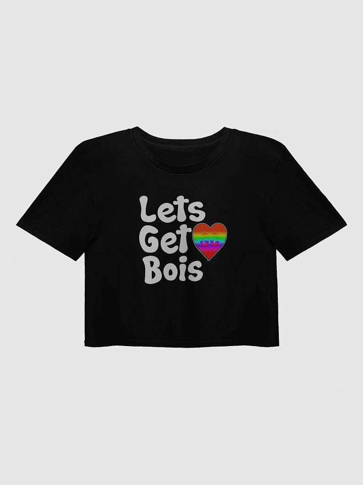Let’s Get Bois – Pride Crop Top product image (1)