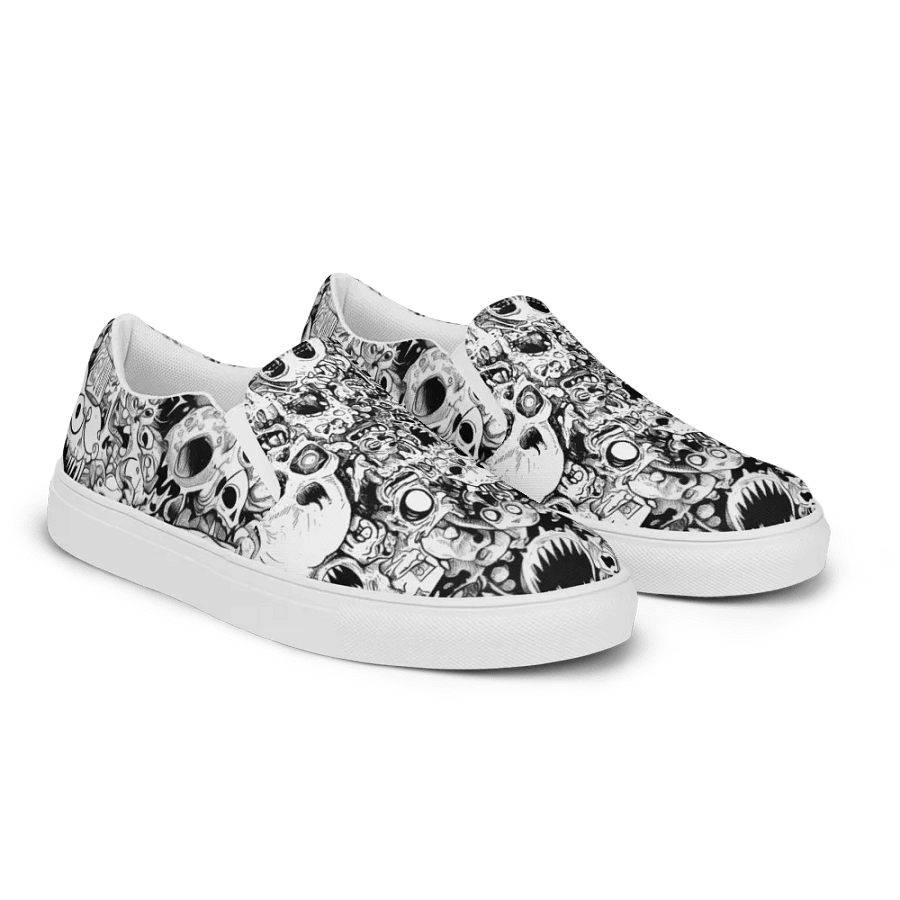 Men's Slip-On Canvas Shoes - Skull Chaos product image (6)