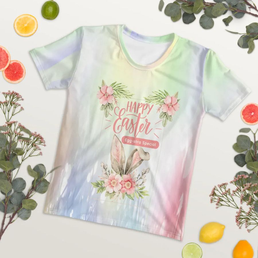 Happy Easter All Over Print T-shirt product image (7)