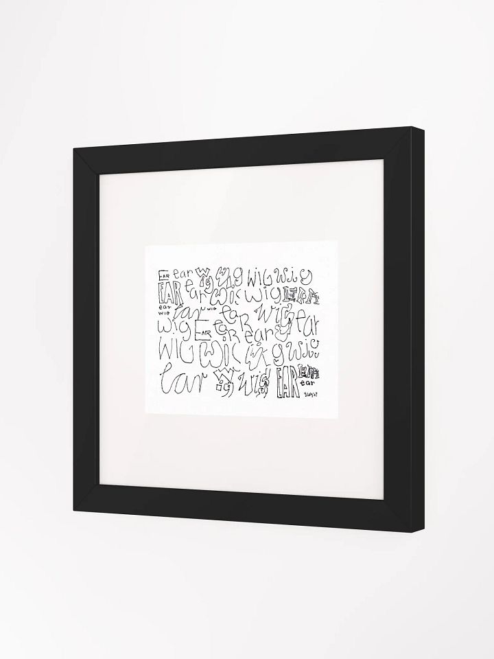earwig Panel Card Print Framed product image (2)