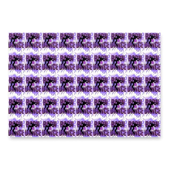 Born To Dance His Silhouette Wrapping Paper Set product image (2)