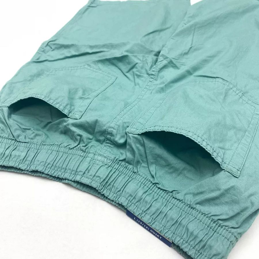 Cat & Jack Boys Size L 12/14 Husky Pull-On Drawstring Shorts West Coast Green product image (6)