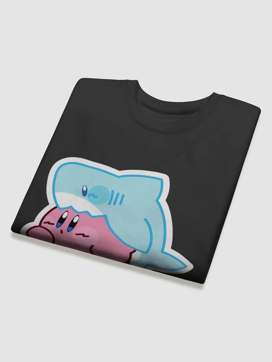 UNISEX KILLA_EMILY SHARK KIRBY EMOTE GREY SWEAT SHIRT product image (4)