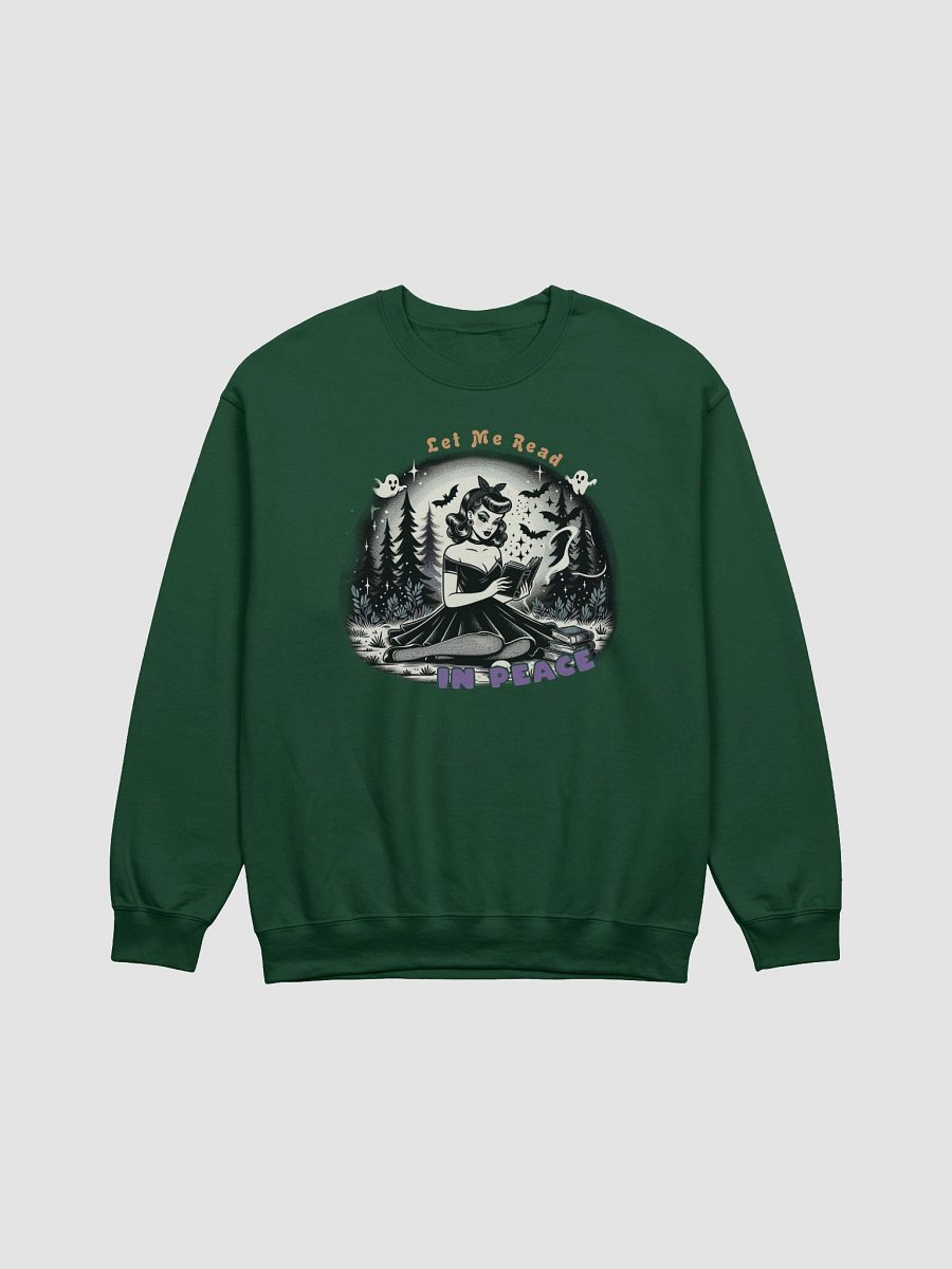 Let Me Read In Peach Halloween Retro Print Long Sleeve Unisex Sweatshirt Top product image (3)
