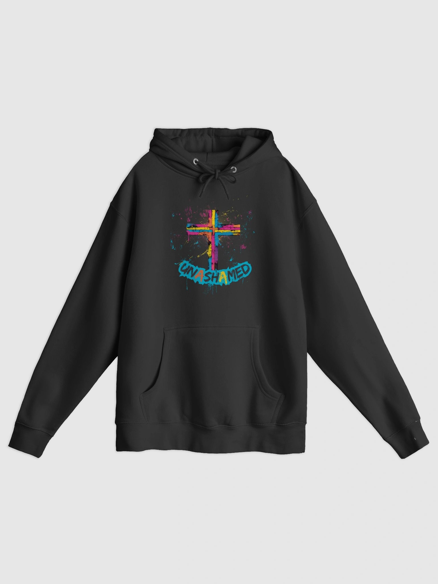 Unashamed Ro 1:16 Cross Hoodie - Unisex Lane Seven fit product image (4)