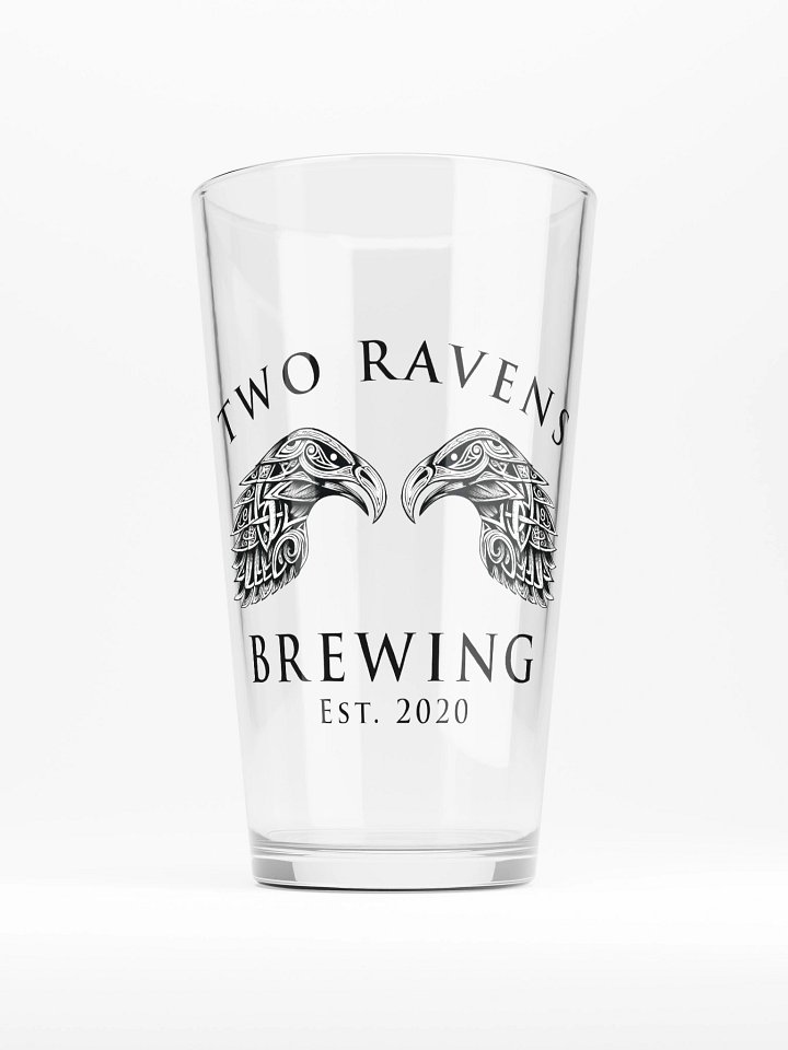 Two Ravens Brewing Banner Pint Glass product image (1)