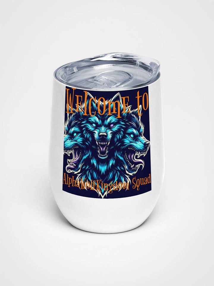 AlphaWolfKingdom Squad Wine Tumbler product image (1)