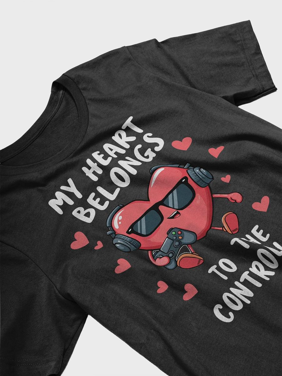 My Heart Belongs to the Controller - Funny Vallentine's Gamer T-Shirt product image (3)