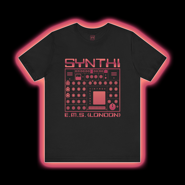 EMS Synthi T-Shirt - AKS VCS3 Electronic Music Studios London by Vintage Voltage (FLAME PRINT) product image (1)