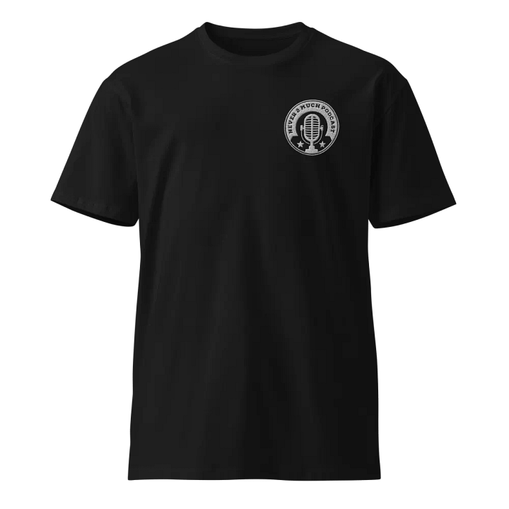 Never 2 Much Vintage Mic Podcast Logo Tee product image (1)