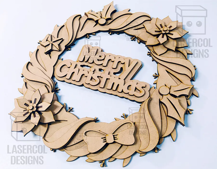 Christmas Wreath - Laser Cut Files product image (5)