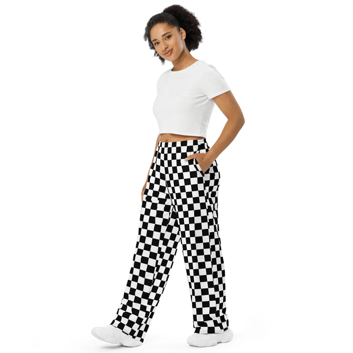 Checkered Wide Leg Pants product image (2)