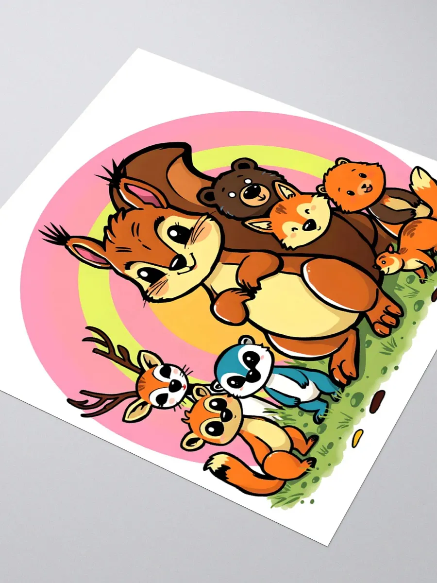 Cheerful Critter Crew Stickers product image (9)