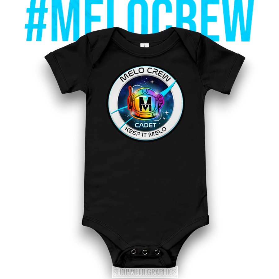 Official MELO CREW Cadet Member Badge - Classic Infant Onsie | #MadeByMELO product image (1)