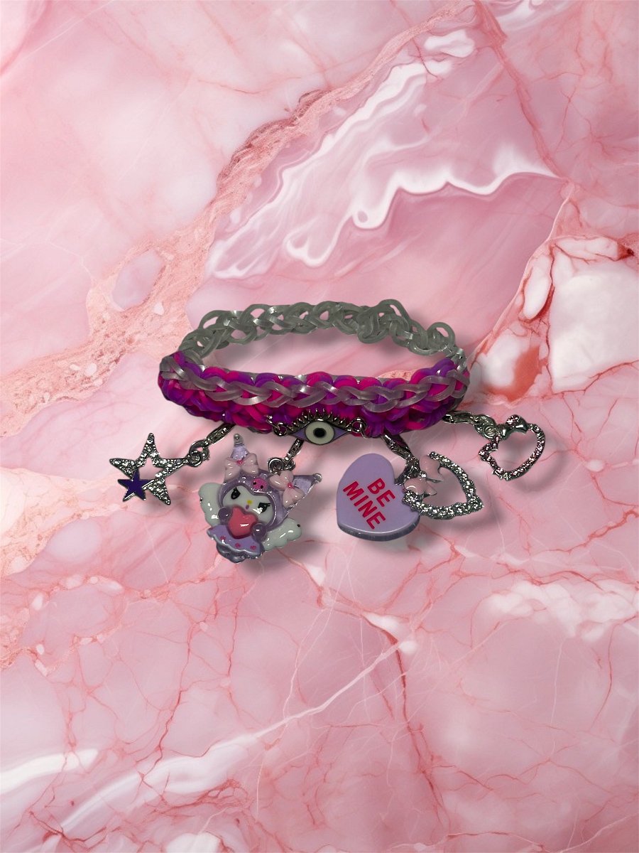 ‘Be Mine’ Angel Evil Eye Elastic Band Bracelet product image (3)