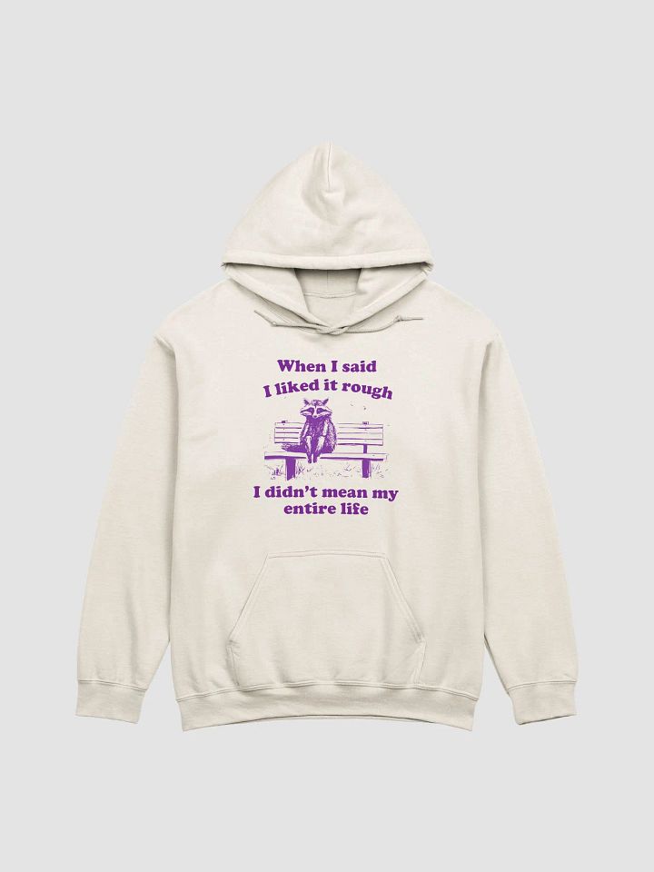 When I said I liked it rough I didn't mean my entire life Hoodie product image (1)