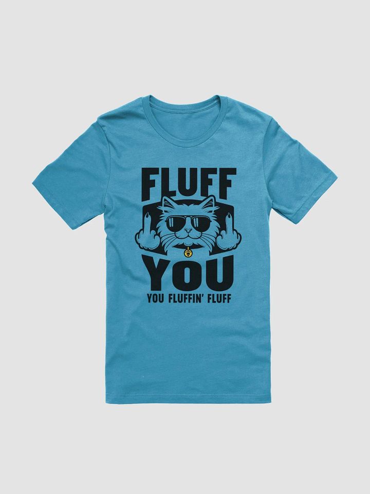 Rebellious Cat T-Shirt – 'Fluffy But Fierce' Attitude Tee product image (1)