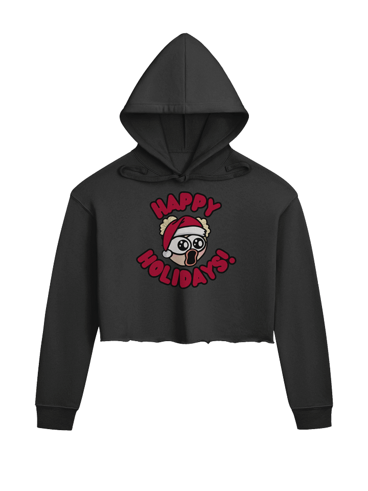 Happy Holidays Poggers Crop Hoodie product image (1)