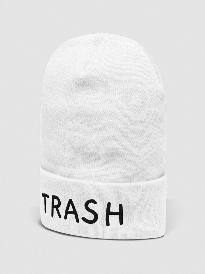 trash cuffed beanie - black font product image (22)