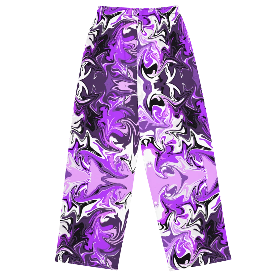 Purple Swirl Unisex Wide Leg Bottoms product image (2)