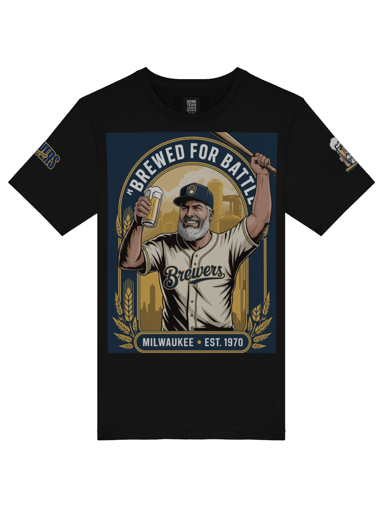 Brewed for Battle Tee | Milwaukee Brewers | MLB Home Locker product image (5)