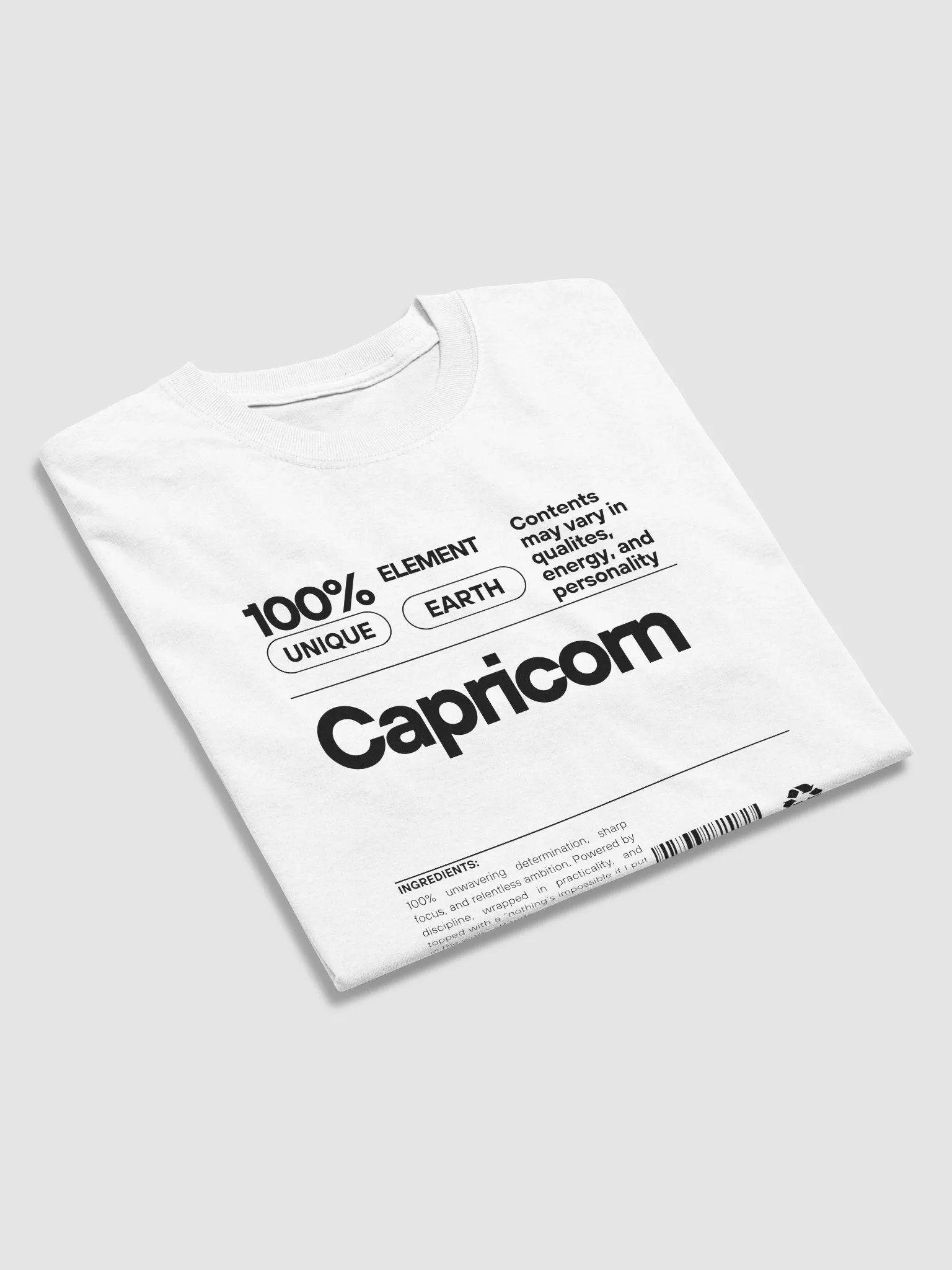 Built to rise. Wired to win. Capricorn T-shirt product image (3)