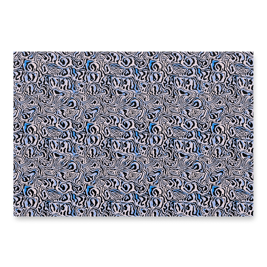 Blue Black Snake Pattern Paper Sheets product image (2)