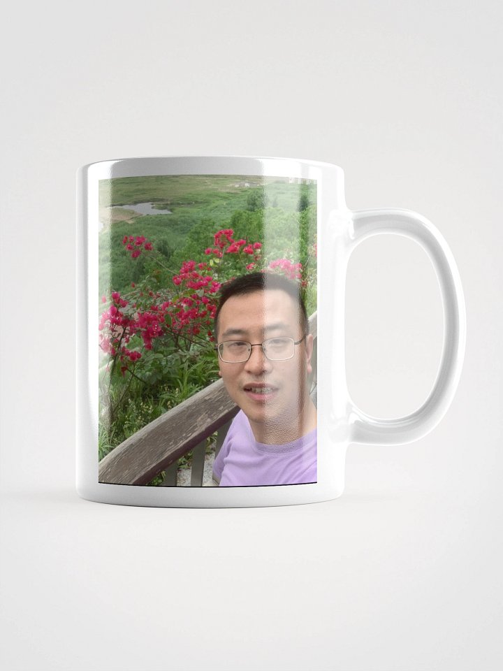 White Glossy Mug: at park product image (3)