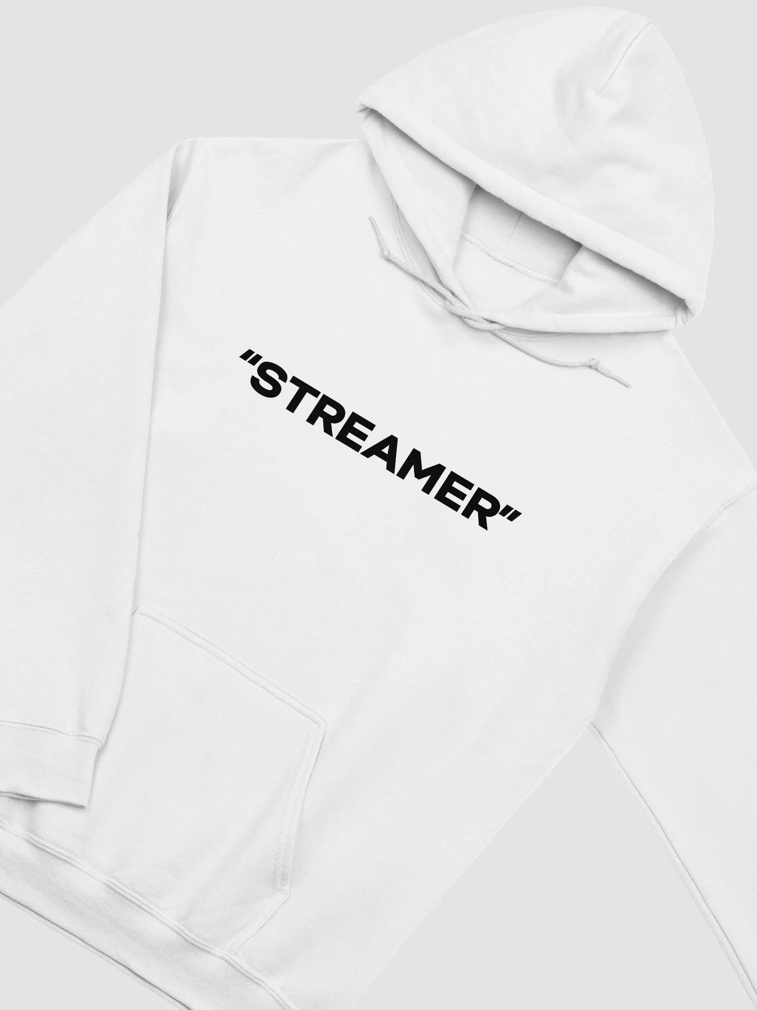"Streamer" Hoodie (black text) product image (2)