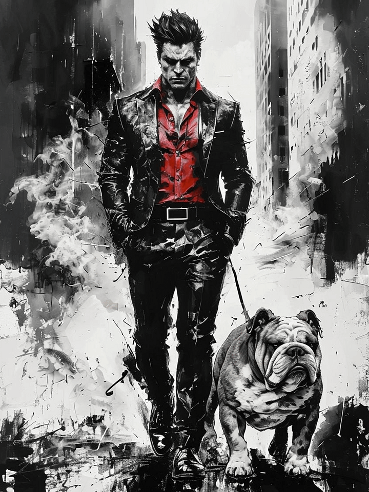 Urban Bulldog Walker Framed Poster product image (1)