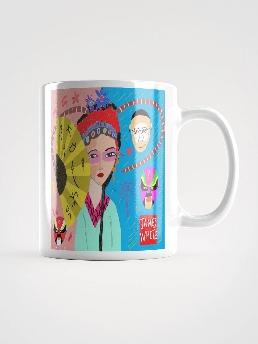 White Glossy Mug: opera product image (1)