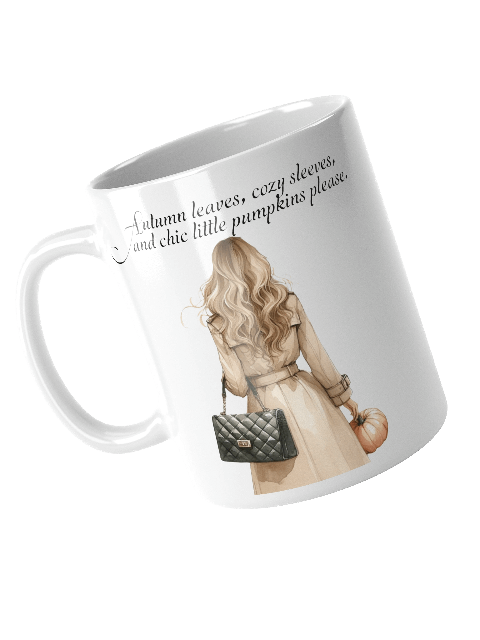 Chic Old Money Autumn Girl Mug 🍂👜🎃 product image (11)