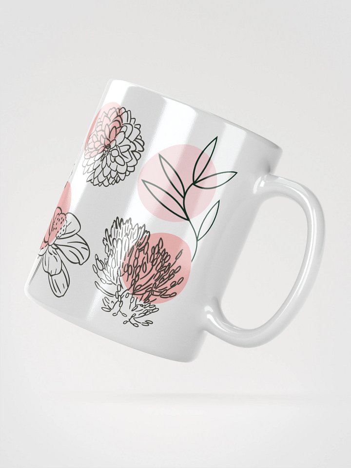 Mug Blanc - Douceur de Fleurs - Cadeau Floral Stylisé product image (2)