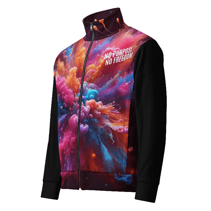Explosive Freedom Unisex Track Jacket | AI Design no purpose no freedom product image (1)