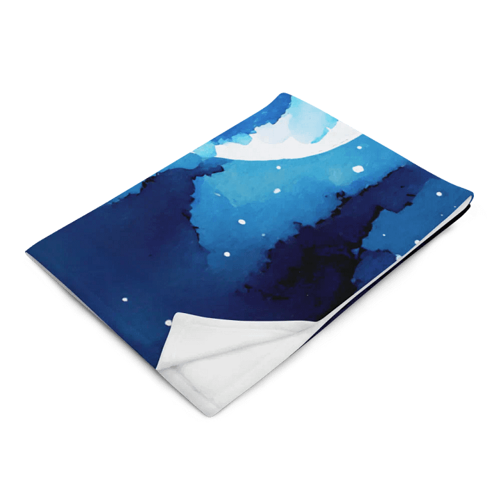 A Cat Sings To The Moon Throw Blanket product image (2)