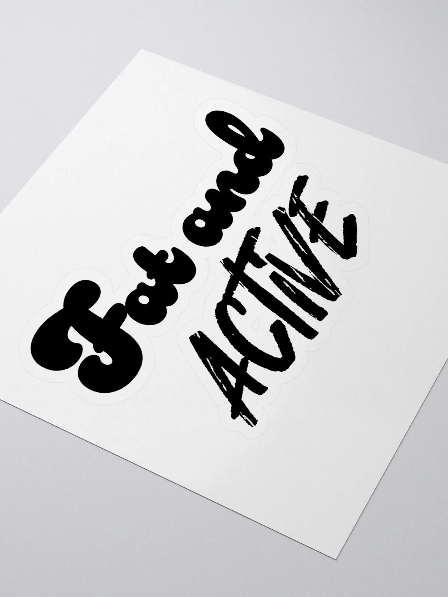 Fat and Active Sticker product image (3)