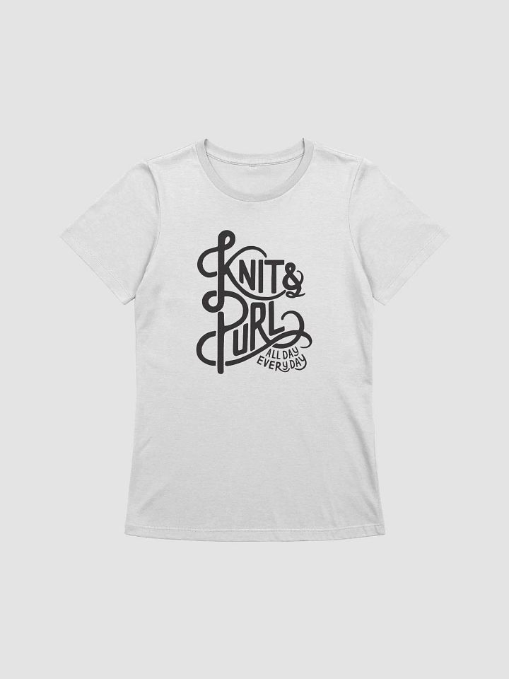 Knit & Purl Tee (White) product image (1)