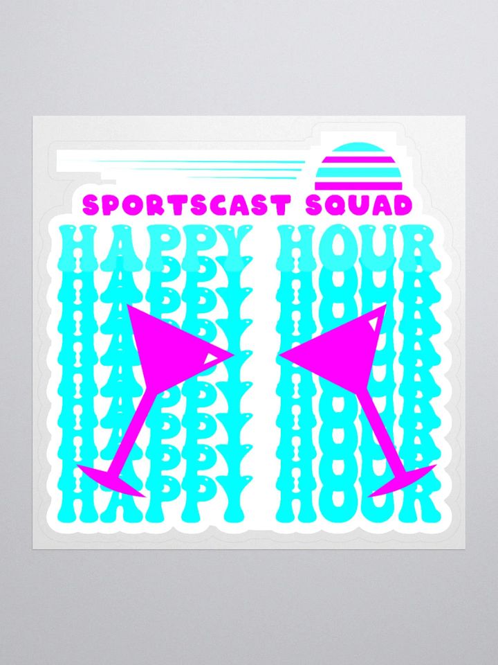HAPPY HOUR MARTINI STICKER product image (1)