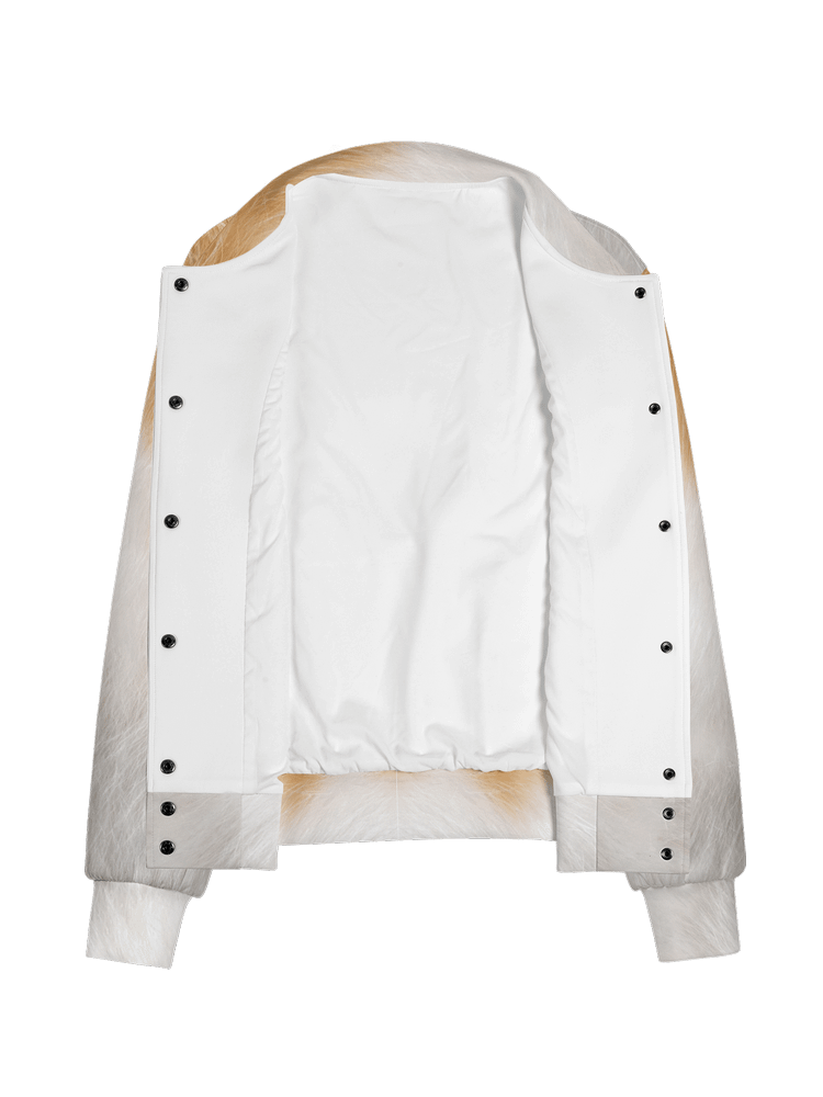 Orange & White Cat Premium Bomber Jacket (Unisex) product image (7)