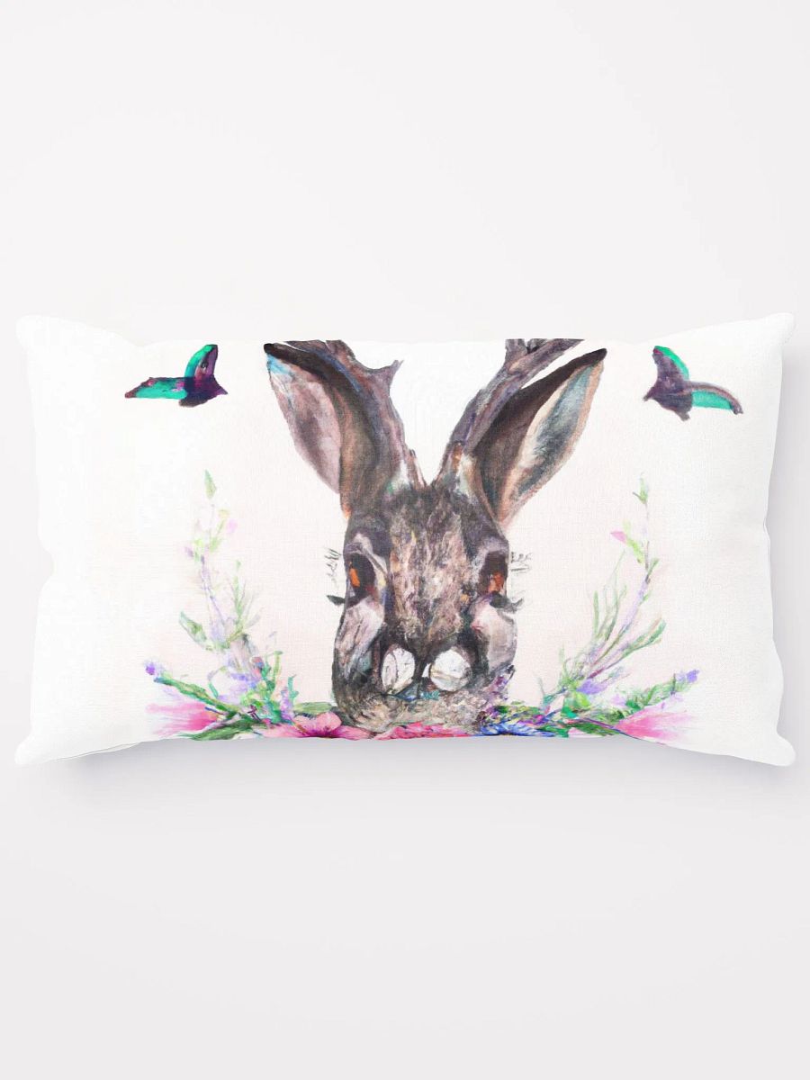 Jackalope Watercolor Pillow product image (15)