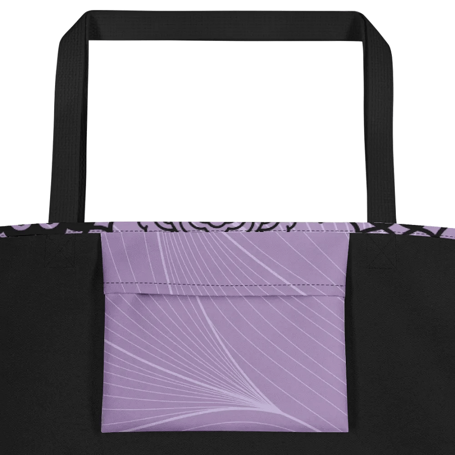 All-Over Print Large Tote Bag w/ Pocket - Manda Arts product image (2)