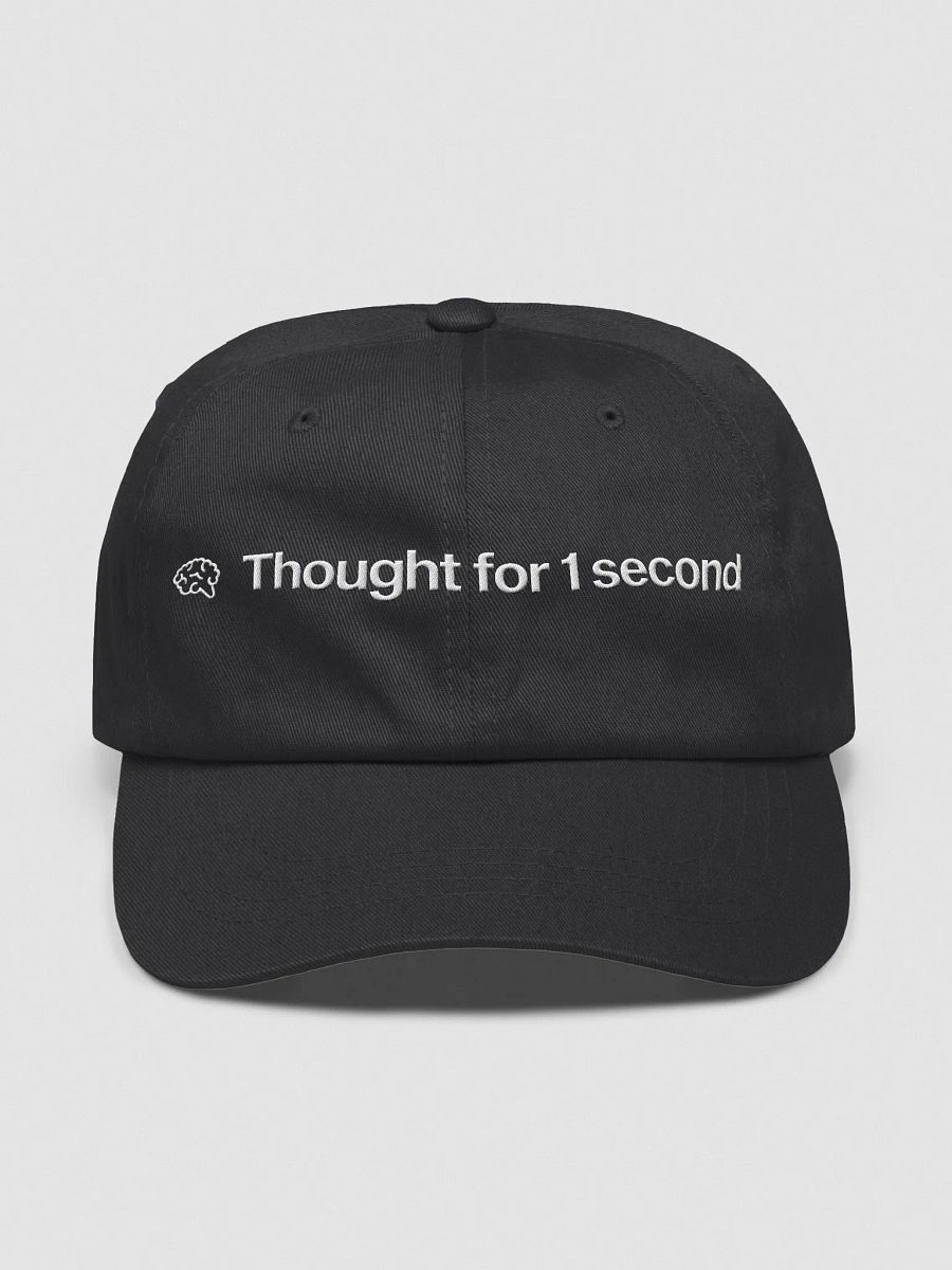 🧠 Thought for 1 second hat - 100% cotton product image (1)